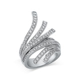 Ring 18 kt WG, 118 Brill. 1,35 ct, TW-si