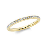 Ring 18 kt GG, 49 Brill. 0,36 ct, TW-si
