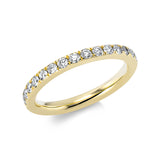 Ring 18 kt GG, 30 Brill. 1,00 ct, TW-si