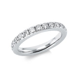 Ring 18 kt WG, 24 Brill. 1,37 ct, TW-si