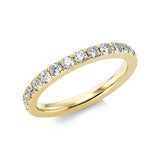 Ring 18 kt GG, 27 Brill. 1,06 ct, TW-si
