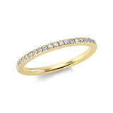 Ring 18 kt GG, 19 Brill. 0,15 ct, TW-si