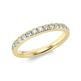 Ring 18 kt GG, 14 Brill. 0,40 ct, TW-si