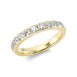 Ring 14 kt GG, 12 Brill. 0,96 ct, TW-si