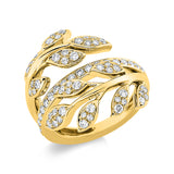 Ring 18 kt GG, 71 Brill. 0,97 ct, TW-vsi