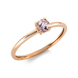 Ring 18 kt RG, 1 Morganit 0,25 ct rosa