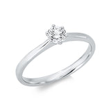 Ring 18 kt WG, 1 Brill. 0,29 ct, TW-si