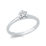 Ring 18 kt WG, 1 Brill. 0,29 ct, TW-si