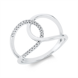 Ring 18 kt WG, 26 Brill. 0,08 ct, TW-si