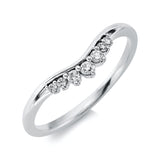 Ring 18 kt WG, 7 Brill. 0,13 ct, TW-si