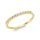 Ring 18 kt GG, 12 Brill. 0,11 ct, TW-si