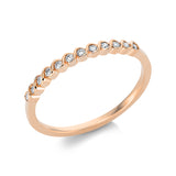 Ring 18 kt RG, 12 Brill. 0,11 ct, TW-si