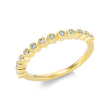Ring 18 kt GG, 13 Brill. 0,14 ct, TW-si