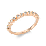 Ring 18 kt RG, 13 Brill. 0,15 ct, TW-si