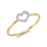 Ring 18 kt GG, 16 Brill. 0,06 ct, TW-si