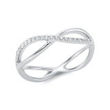 Ring 18 kt WG, 19 Brill. 0,09 ct, TW-si