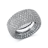 Ring 18 kt WG, 472 Brill. 10,30 ct, TW-vsi