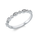 Ring 18 kt WG, 14 Brill. 0,16 ct, TW-si