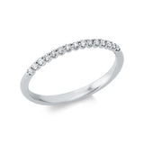Ring 18 kt WG, 15 Brill. 0,16 ct, TW-si