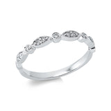 Ring 18 kt WG, 13 Brill. 0,18 ct, TW-si