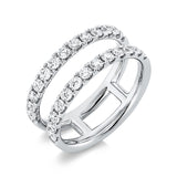 Ring 18 kt WG, 26 Brill. 0,77 ct, TW-si