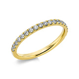 Ring 18 kt GG, 20 Brill. 0,36 ct, TW-si