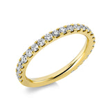 Ring 18 kt GG, 24 Brill. 0,72 ct, TW-si
