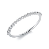 Ring 18 kt WG, 19 Brill. 0,20 ct, TW-si