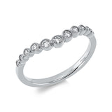 Ring 18 kt WG, 11 Brill. 0,18 ct, TW-si