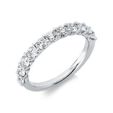 Ring 18 kt WG, 11 Brill. 0,99 ct, TW-si