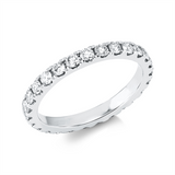 Ring 18 kt WG, 27 Brill. 1,11 ct, W-si