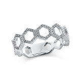 Ring 18 kt WG, 126 Brill. 0,19 ct, TW-si