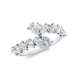 Ring 18 kt WG, 12 Tropfen 1,81 ct, TW-si