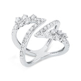 Ring 18 kt WG, 42 Brill. 1,17 ct, TW-si