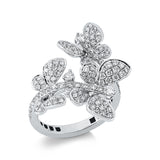 Ring 18 kt WG, 124 Brill. 1,07 ct, TW-vsi