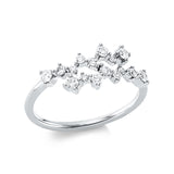 Ring 18 kt WG, 16 Brill. 0,36 ct, TW-si