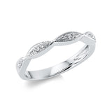 Ring 18 kt WG, 13 Brill. 0,08 ct, TW-si