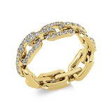 Ring 18 kt GG, 60 Brill. 0,97 ct, TW-vsi