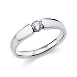 Ring 18 kt WG, 1 Brill. 0,20 ct, TW-si