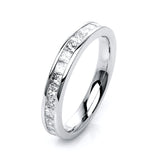 Ring 18 kt WG, 17 Princ. 0,74 ct, TW-si