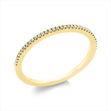 Ring 18 kt GG, 35 Brill. 0,08 ct, W-si