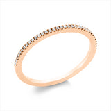 Ring 18 kt RG, 35 Brill. 0,08 ct, W-si
