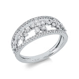 Ring 18 kt WG, 96 Brill. 0,81 ct, TW-si