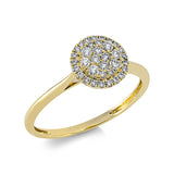 Ring 18 kt GG, 35 Brill. 0,26 ct, TW-si