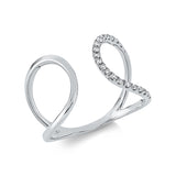 Ring 18 kt WG, 21 Brill. 0,16 ct, TW-si