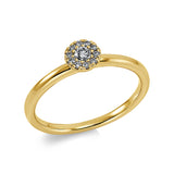 Ring 18 kt GG, 11 Brill. 0,13 ct, TW-si