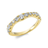 Ring 18 kt GG, 13 Brill. 1,00 ct, TW-si