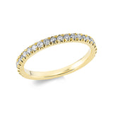 Ring 14 kt GG, 23 Brill. 0,38 ct, F-si