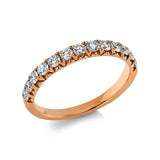Ring 18 kt RG, 13 Brill. 0,52 ct, TW-si