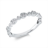 Ring 18 kt WG, 14 Brill. 0,02 ct, TW-si, 34 Brill. 0,35 ct, TW-si